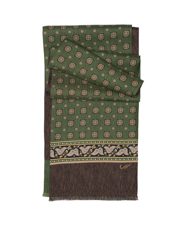 エリザベッタ メンズ アクセサリー マフラー・ストール・スカーフ シルク Elizabetta Mens Volterra Silk Scarfor Men Green グリーン