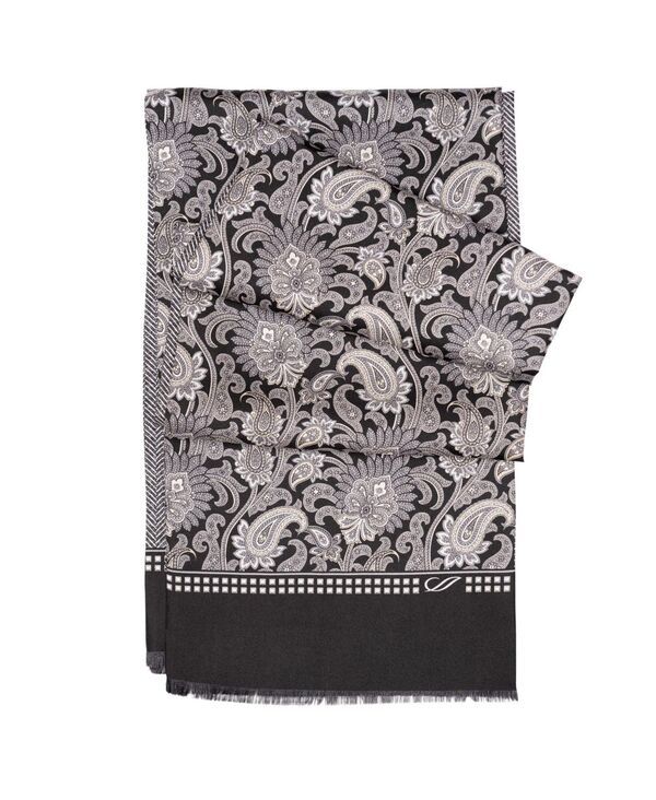 エリザベッタ メンズ アクセサリー マフラー・ストール・スカーフ シルク Elizabetta Pasquino Silk Scarfor Men Black ブラック