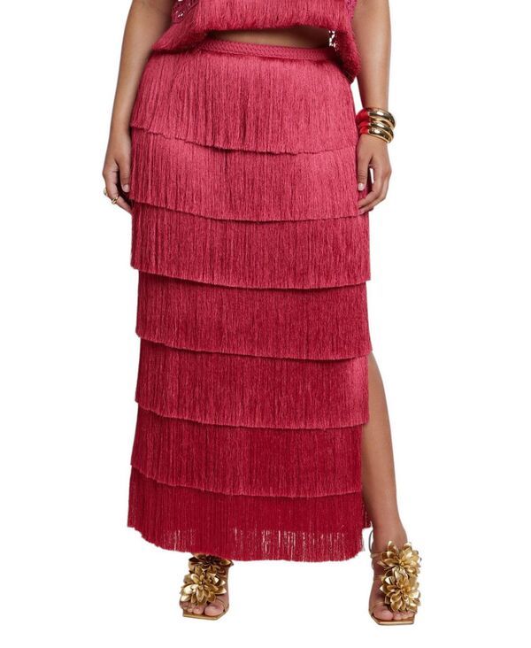 エロクイ レディース ボトムスカート プラスサイズ マキシ ELOQUII Plusize Maxi Skirt Bright rose 27,820円