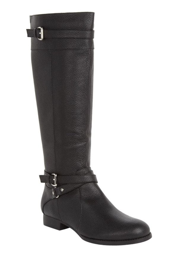 コンフォートビュー レディース シューズ ブーツ・レインブーツ レザー Comfortview The Janis Regular Calf Leather Boot Women BLACK ブラック 28,470円