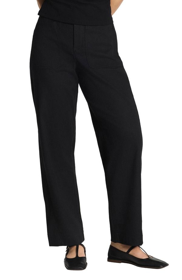スパンク レディース ボトムス レギンス パンツ コットン SPANXsupersmooth Stretch Cotton Twill Barreleg Pants CLASSIC BLACK ブラッ
