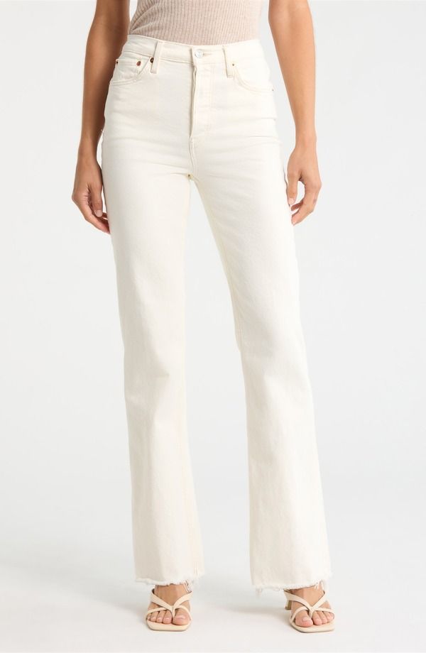 リダン レディース シューズ ブーツ・レインブーツカット ジーンズ ReDone 70s Bootcut Jeans CREAM クリーム 50,280円