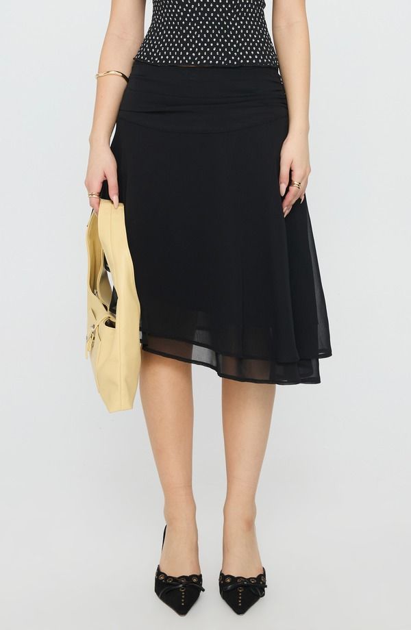 プリンセスポリー レディース ボトムスカート アシンメトリー Princess Polly Evanescence Asymmetric Skirt BLACK ブラック 10,380円