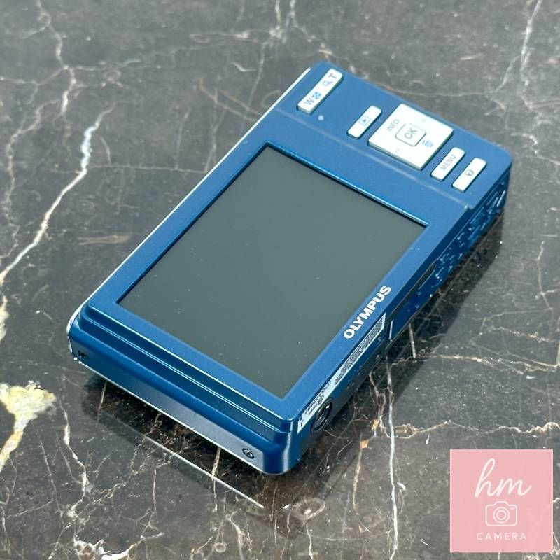 美品】OLYMPUS FE-4020 ライトブルー 1400万画素 光学4倍ズーム 広角