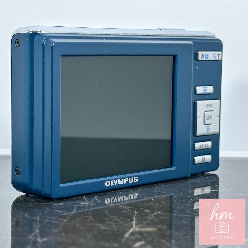 美品】OLYMPUS FE-4020 ライトブルー 1400万画素 光学4倍ズーム 広角