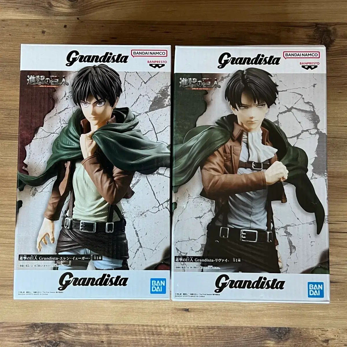 進撃の巨人 Grandista 5点 まとめ売り 開封 進撃の巨人 Grandista（グランディスタ） エレン/リヴァイ