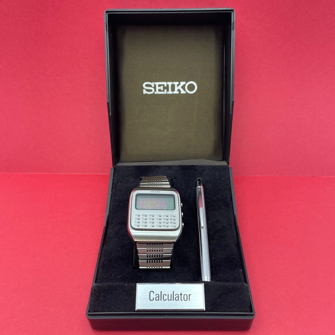 SEIKO 初代カリキュレーター C153-5011 箱＆ペン付き 電卓機能 計算機