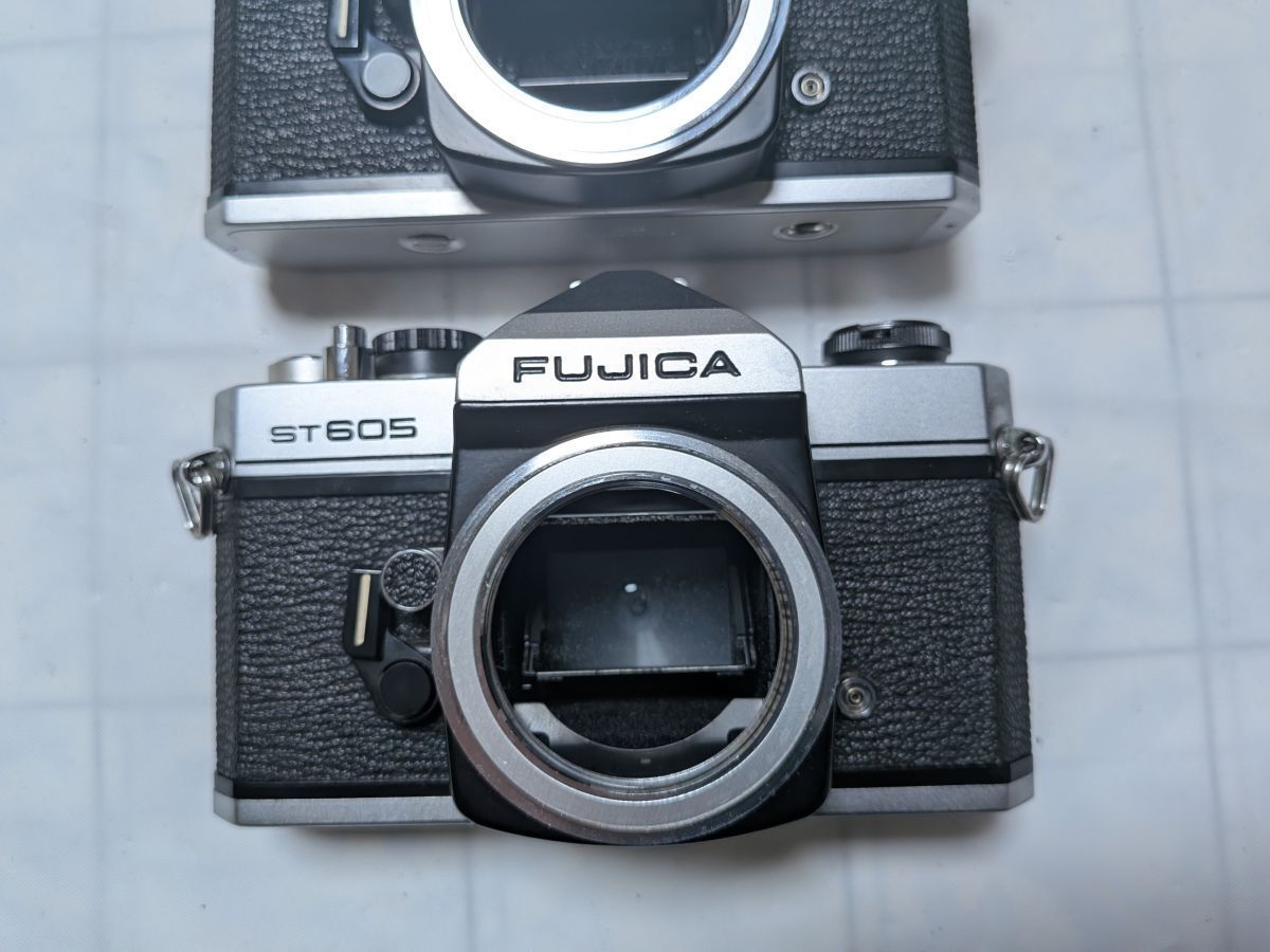 FUJICA ST605 フィルムカメラ レンズ 2本 ジャンク まとめ売り ☆2台まとめ / ジャンク☆ フジカ FUJICA ST605 一眼レフ フィルム