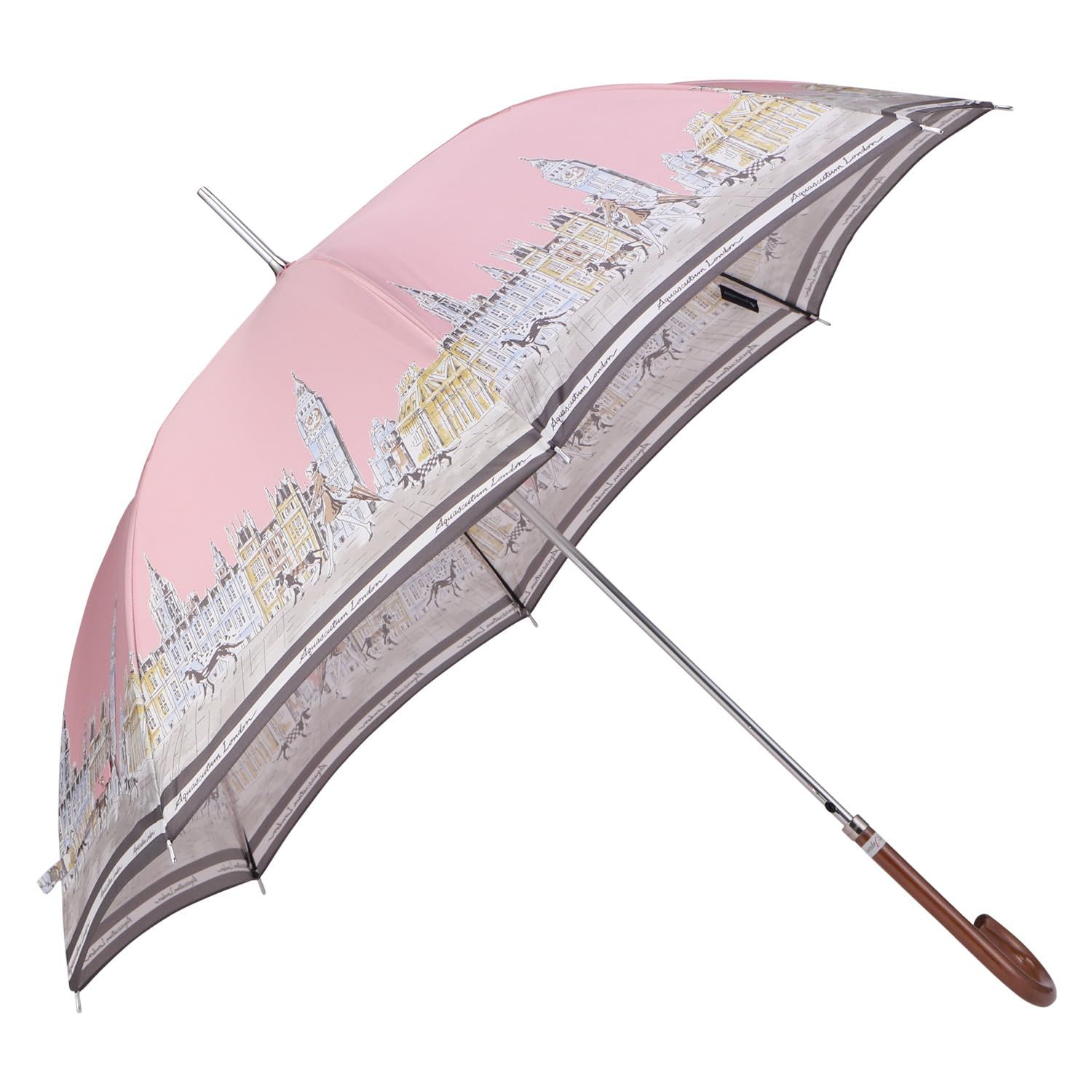 [アクアスキュータム] 長傘 雨傘 60cm 軽量 UVカット 遮熱 紫外線対策 レディース 1AQ 11066-66 ピンク(73)