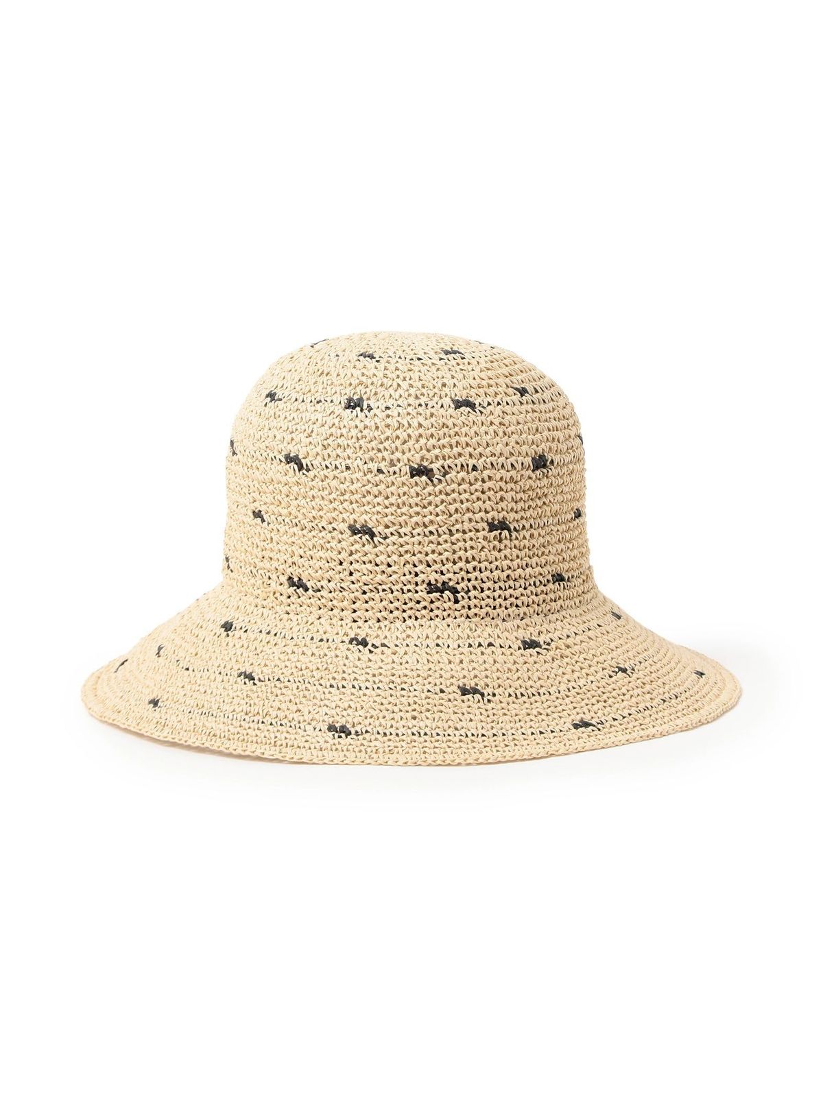 [レイビームス] 帽子 ドット ペーパー ハット レディース IVORY FREE