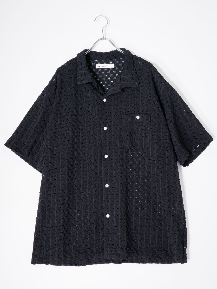 GDCジーディーシー 2026SS Lace Shirt半袖レースシャツGD0290新品【L】【MSHA82904】