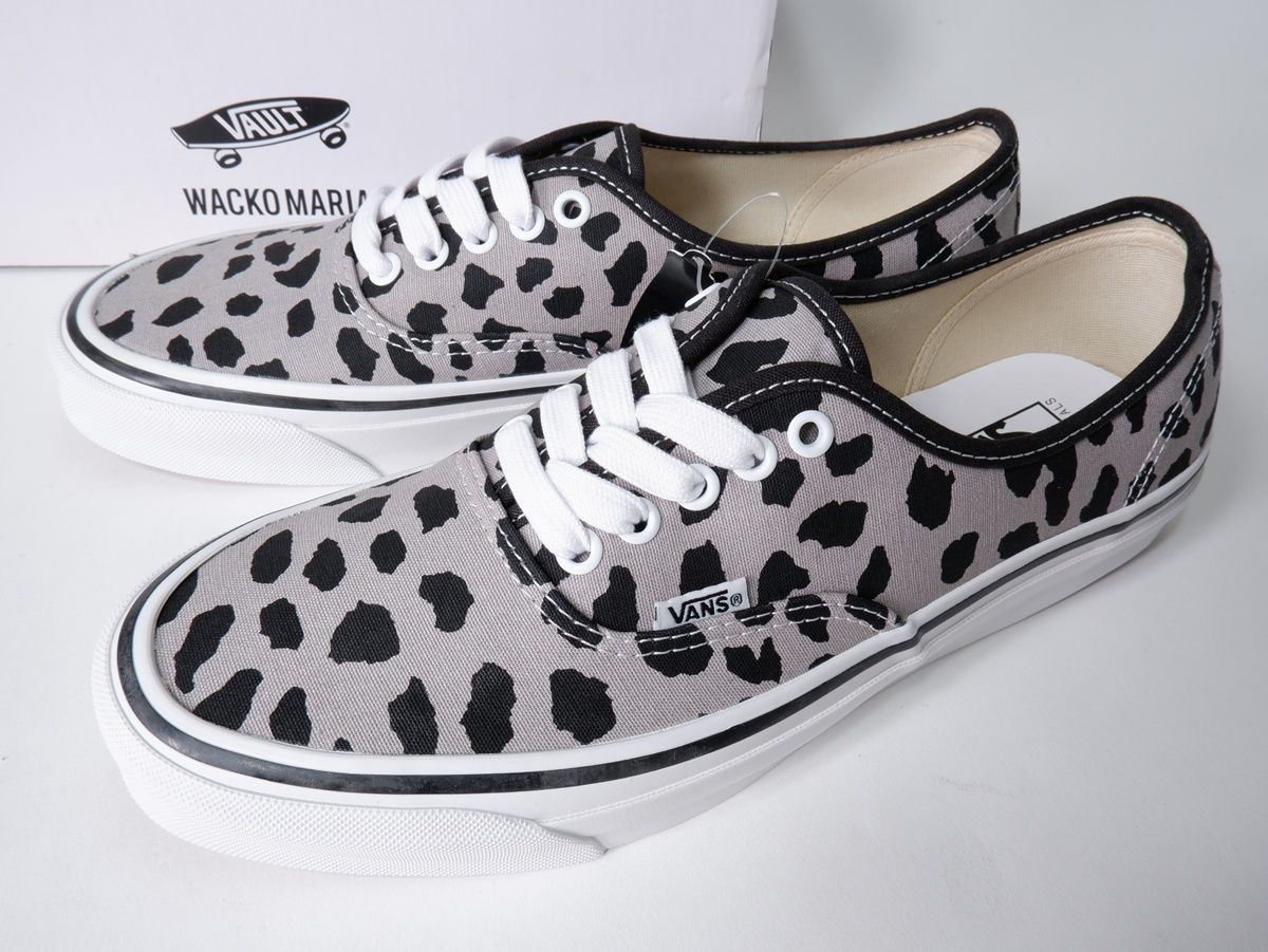 WACKOMARIAワコマリア × Vault by Vans Og Authentic L Cheetah Grayバンズ ボルト オーセンティック VN0A4BV9GRY新品【US10(28cm)】【MFWA82965】