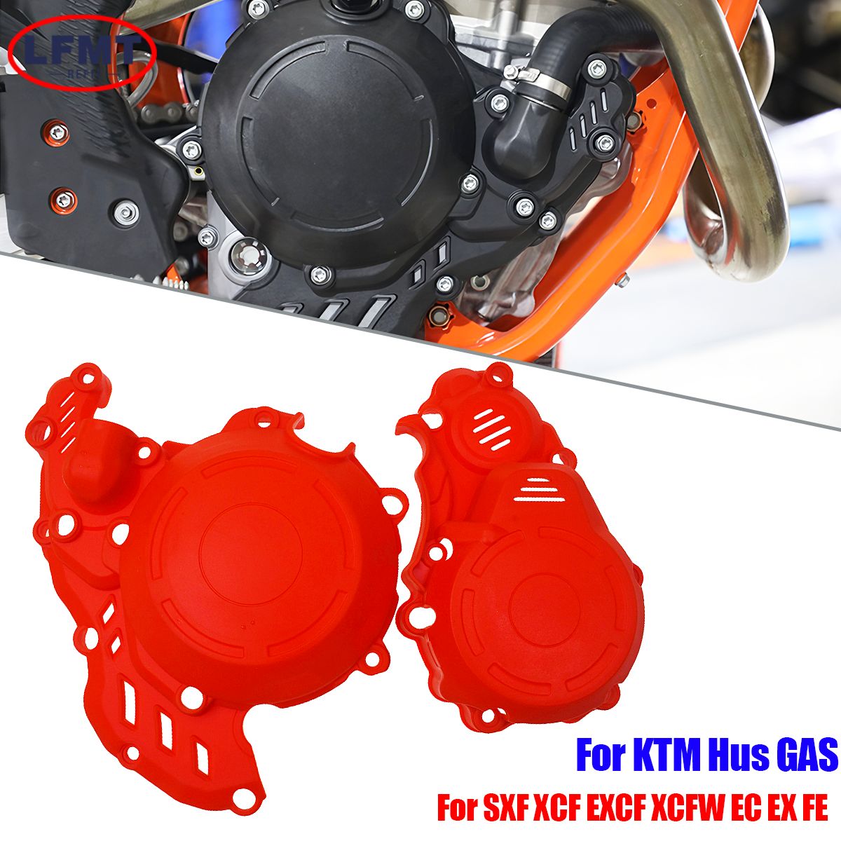 LFMT KTM SXF XCF EXCF 250 350 ハスクバーナ GAS GAS対応 エンジンカバープロテクター 9,637円
