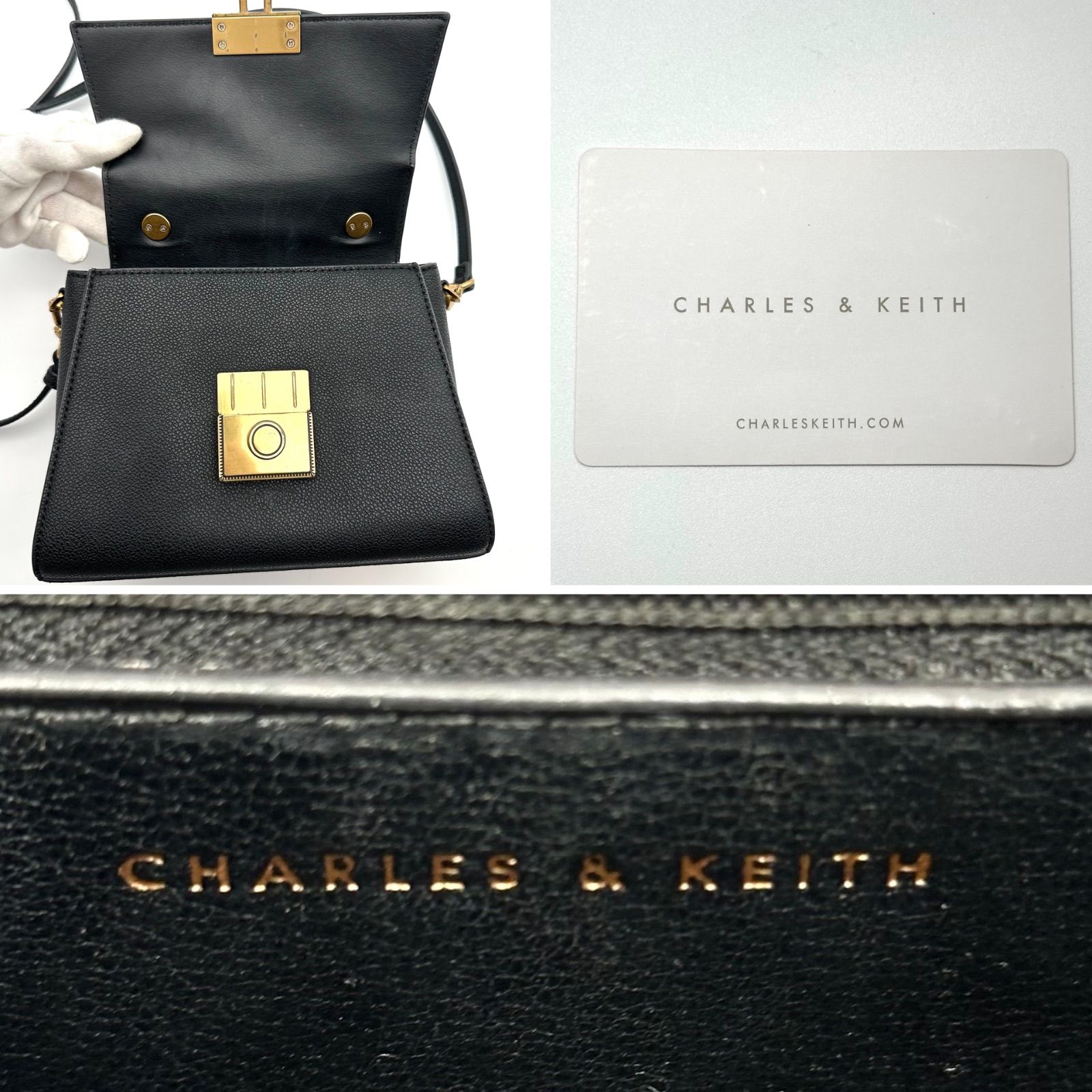 B5890】 CHARLES&KEITH チャールズアンドキース 2way ハンドバッグ 