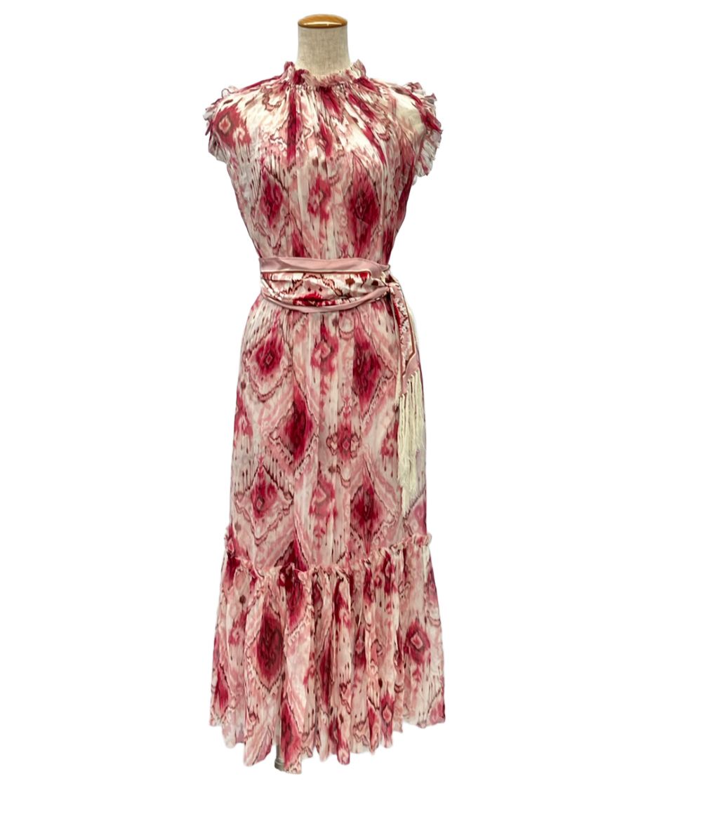 ジマーマン ドレス フリル シルク ミディ ベルト インナー付き 2680003720662 レディース SIZE 0 (XS) ZIMMERMANN 9,779円