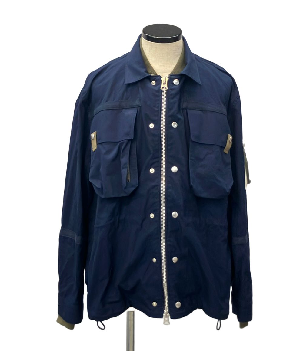 サカイ ブルゾン ドッキング 22SS Nylon Twill Mix Blouson 22-02709M