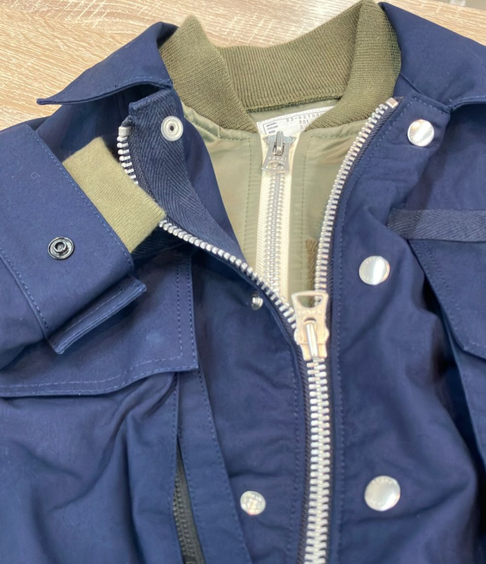 サカイ ブルゾン ドッキング 22SS Nylon Twill Mix Blouson 22-02709M
