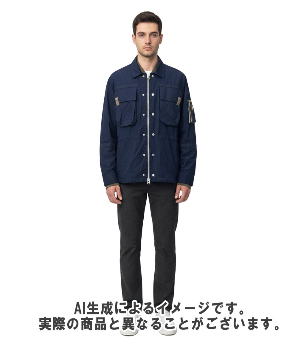 美品 sacai ドッキング ジャケット ブルゾン サカイ ブルゾン ドッキング 22SS Nylon Twill Mix Blouson 22-02709M