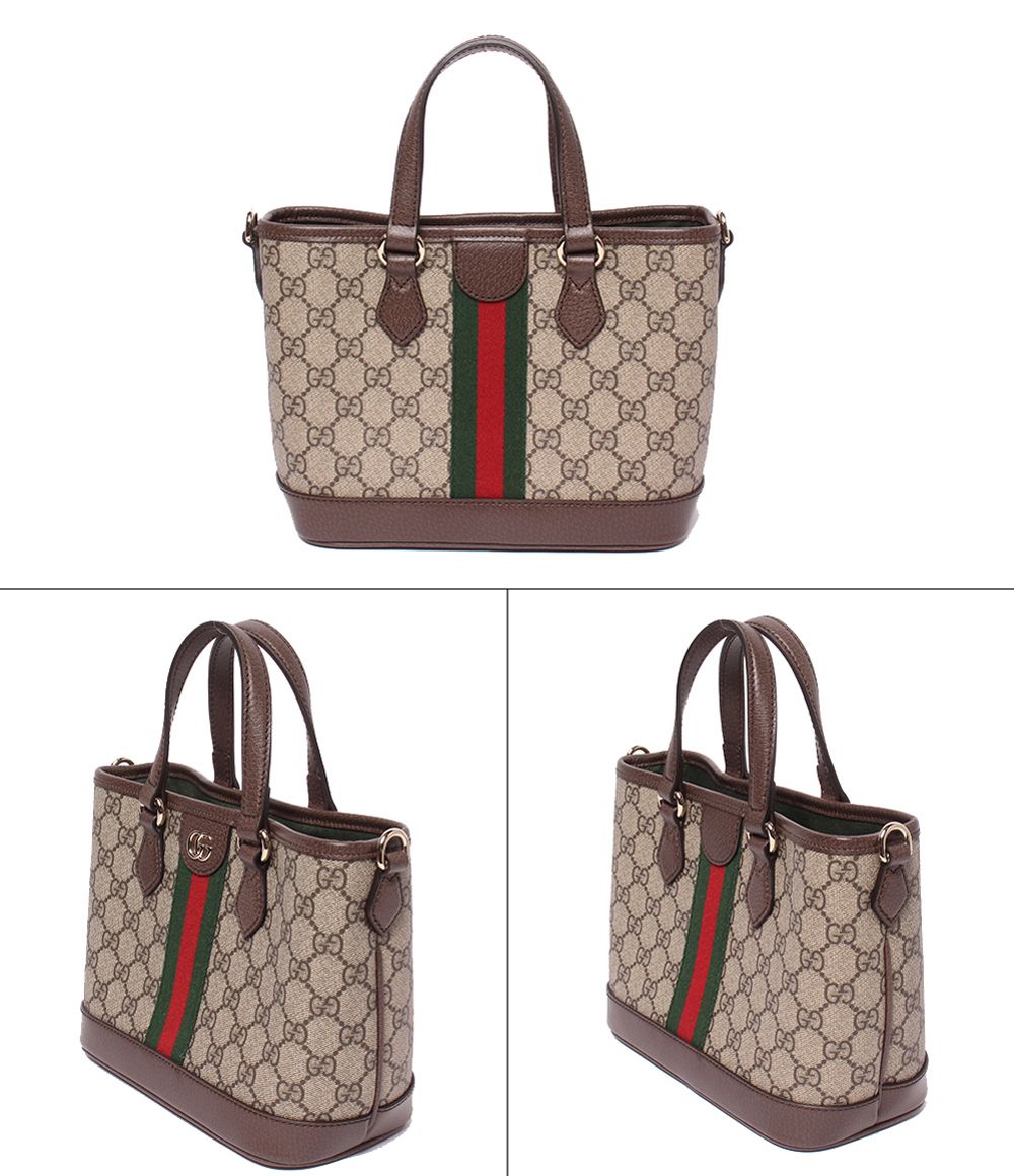 美品 グッチ 2WAY ハンドバッグ トートバッグ ショルダーバッグ 肩掛け