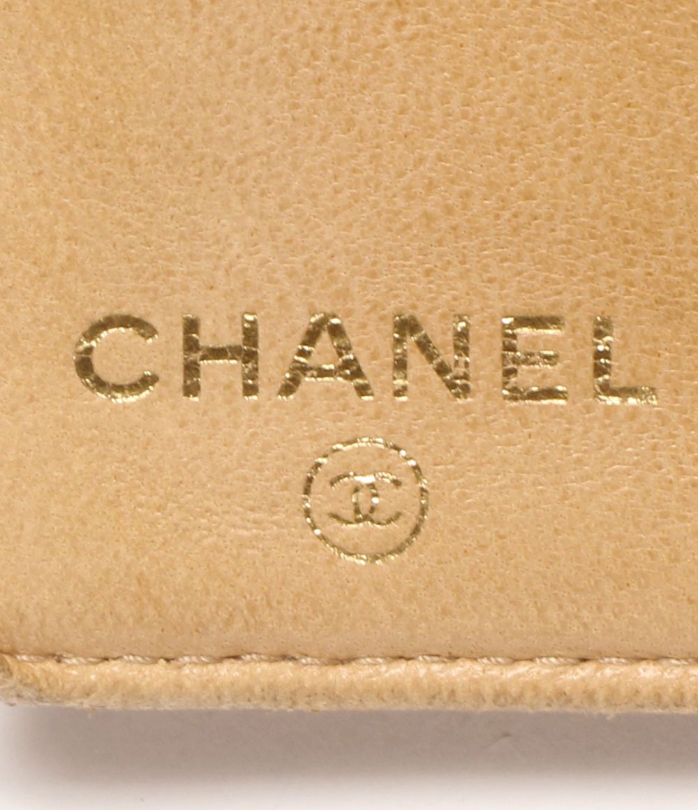 シャネル 二つ折り財布 ゴールド金具 8番台 がま口 レディース CHANEL