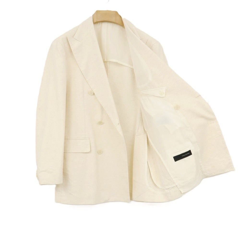 中古】タリアトーレ TAGLIATORE コットンリネン 6B ダブルスーツ