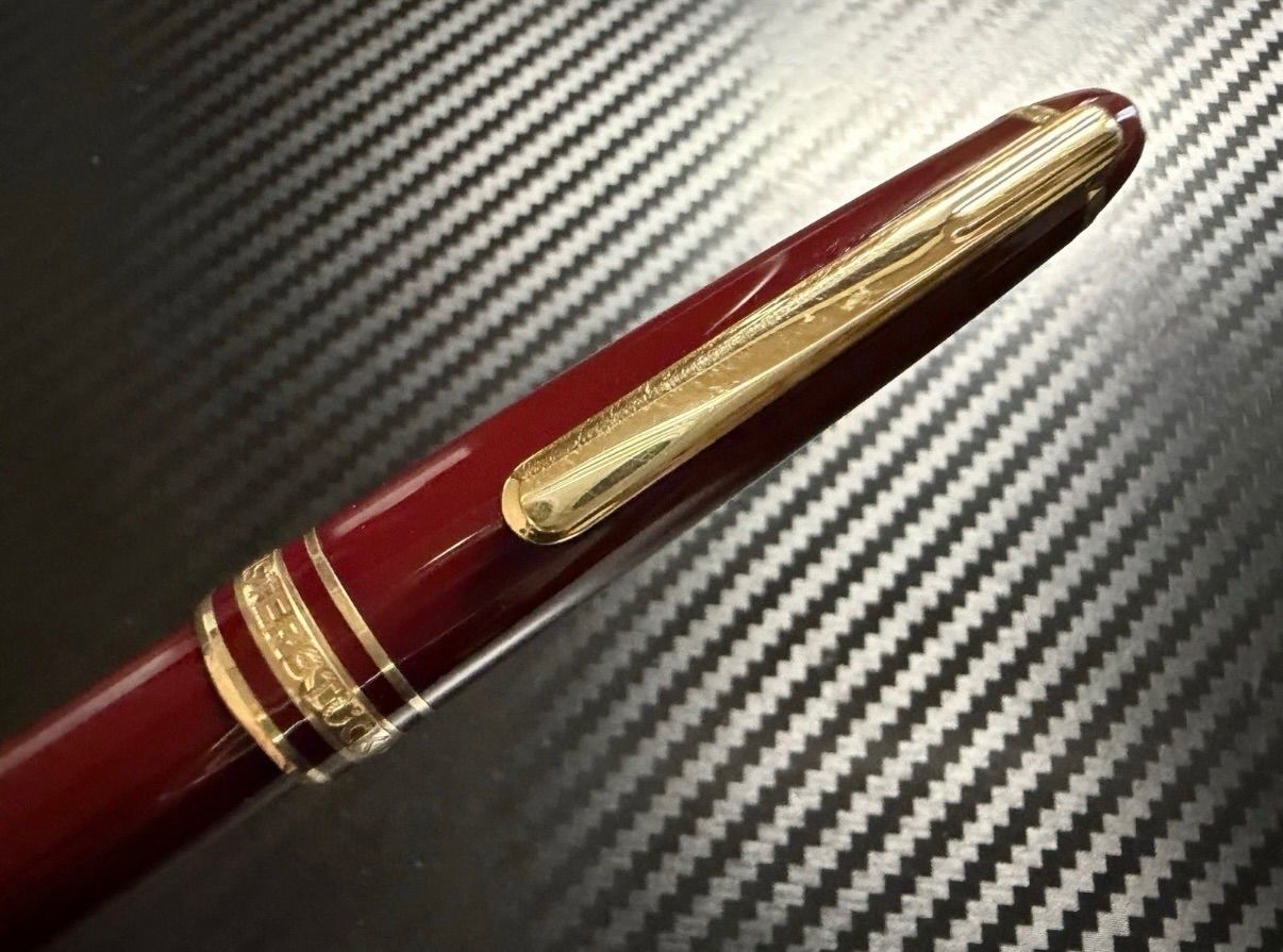美品 モンブラン montblanc マイスターシュテュック 144 ボルドー 中白