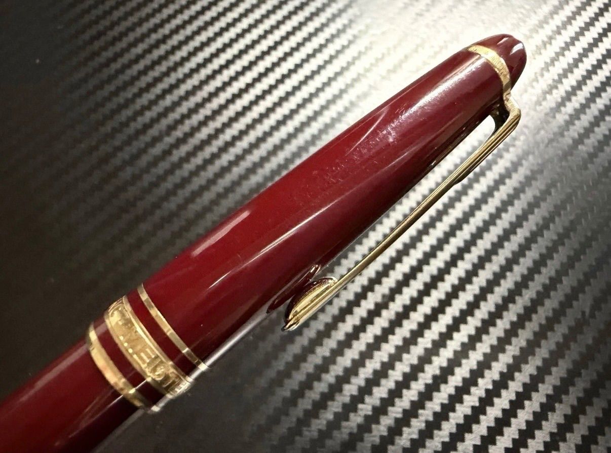 美品 モンブラン montblanc マイスターシュテュック 144 ボルドー 中白