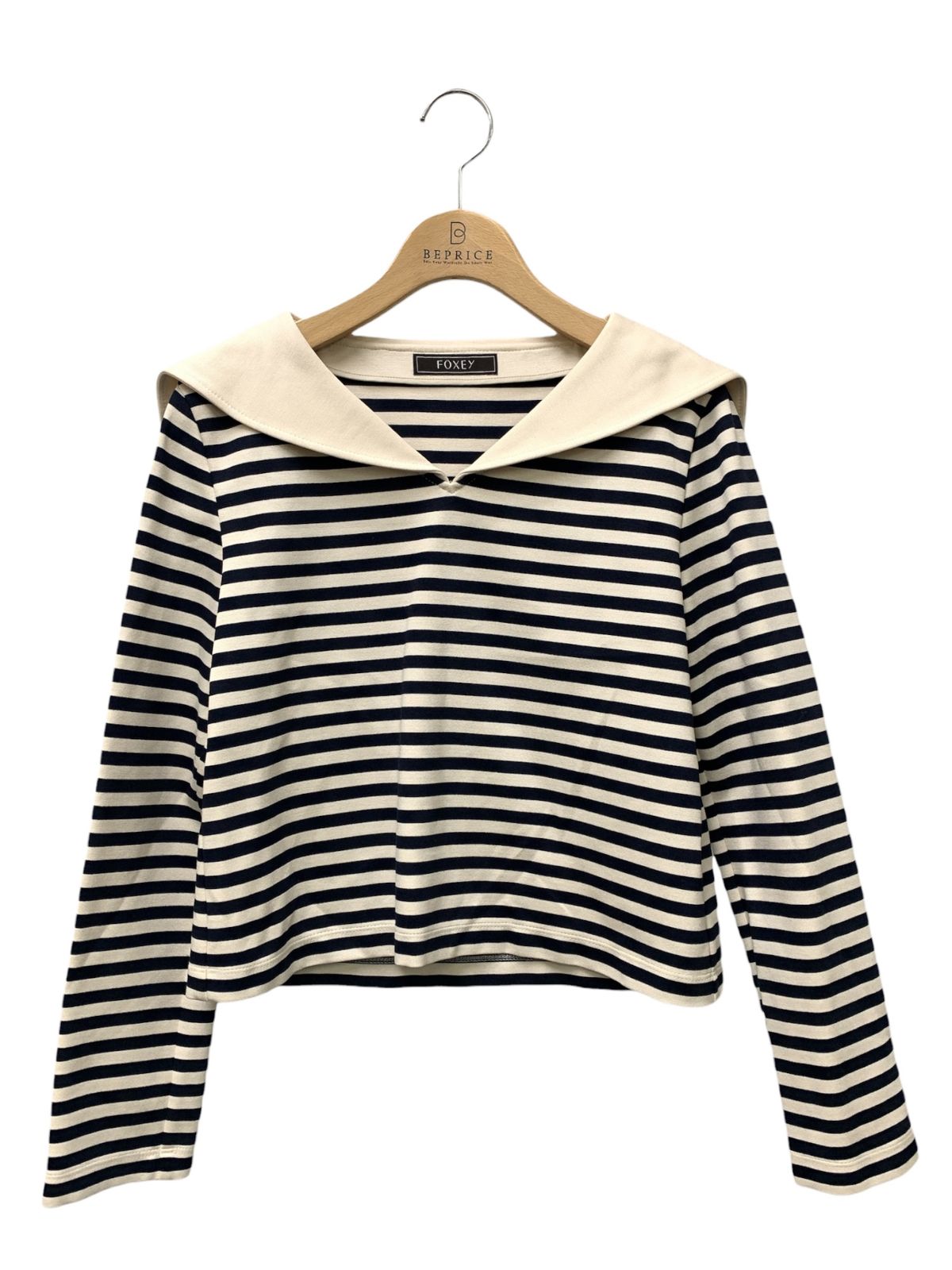 フォクシーブティック Top Venezia 44233 トップス 38 ネイビー ボーダー ITLLYB894CT0