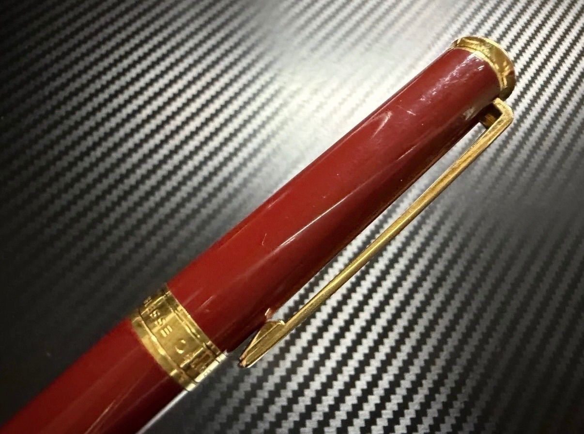 美品 モンブラン montblanc ノブレスオブリージュ レッド F 細字