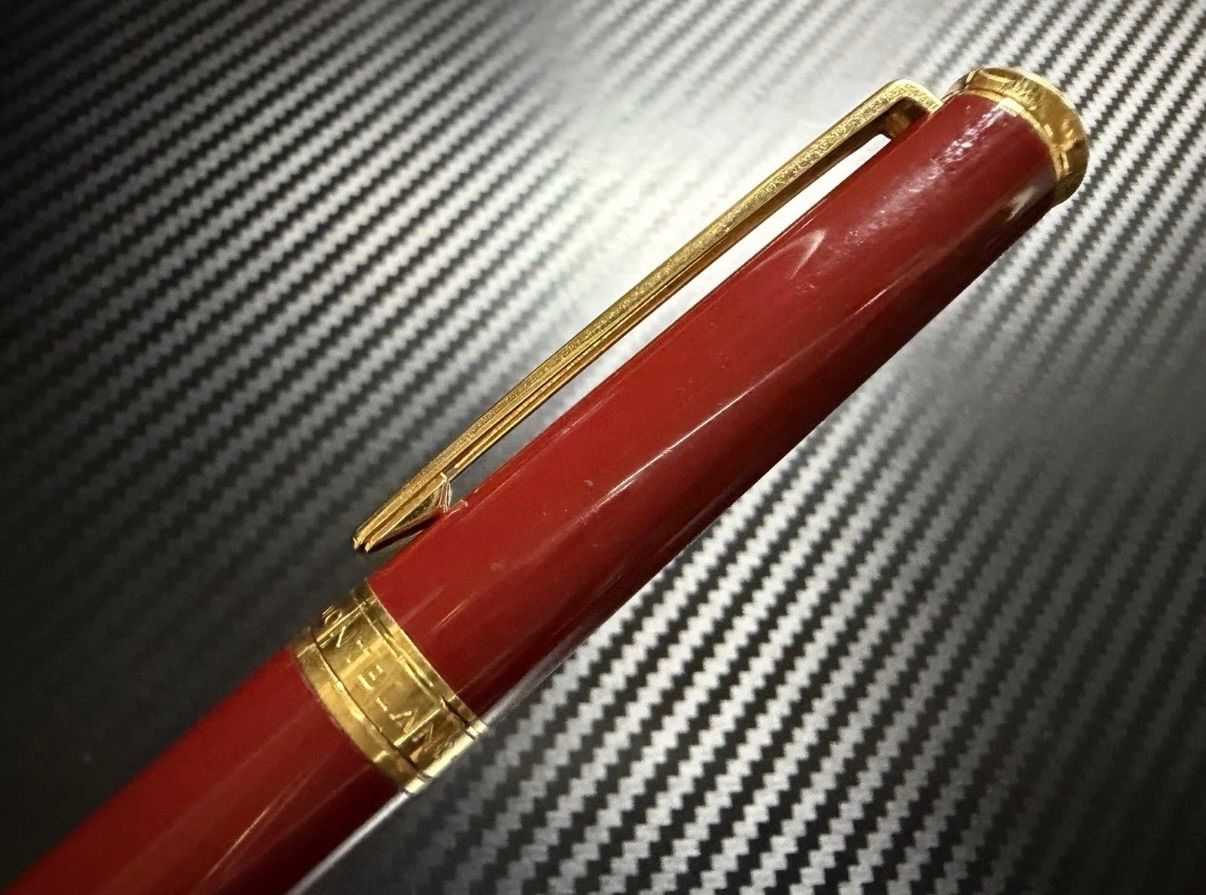 美品 モンブラン montblanc ノブレスオブリージュ レッド F 細字