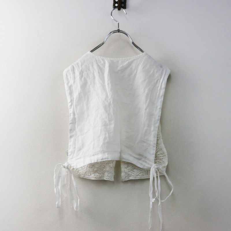2024SS ネストローブ nest Robe リネンクロシェ風レースタッカーベスト