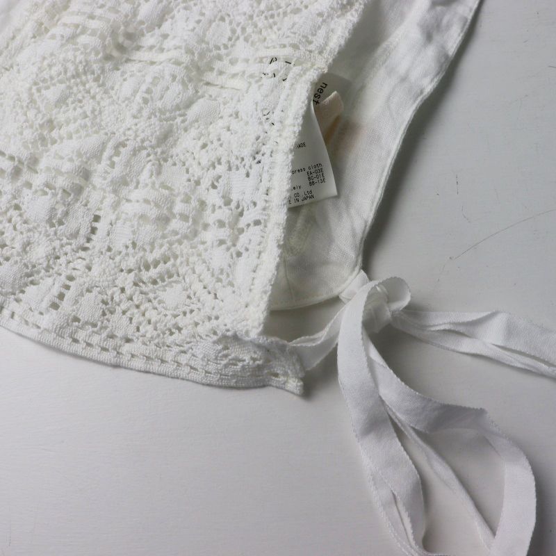 2024SS ネストローブ nest Robe リネンクロシェ風レースタッカーベスト