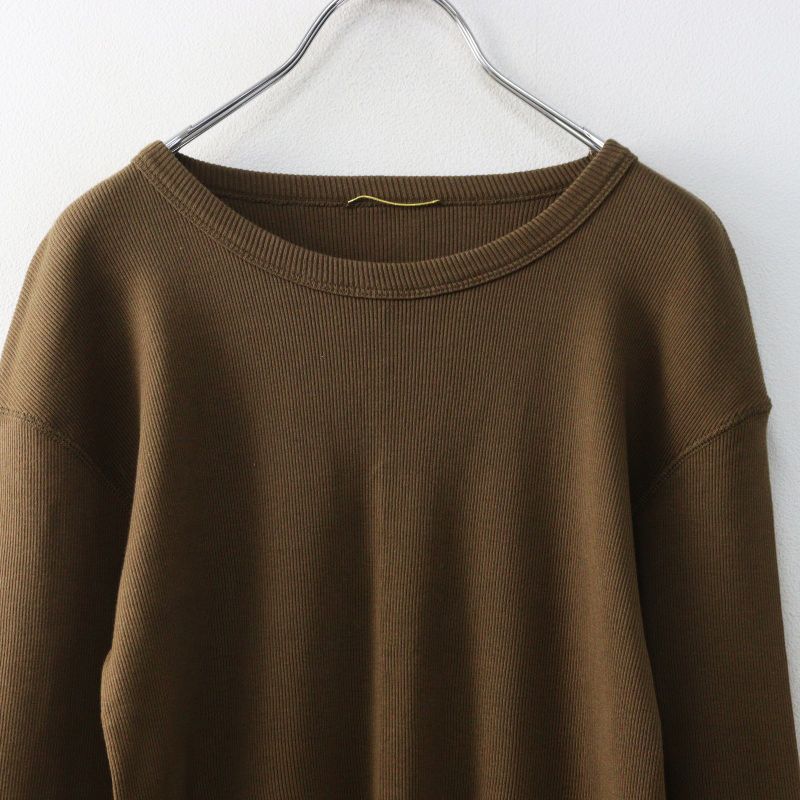 ドゥーズィエムクラス Deuxieme Classe RIB Tシャツ ｜ブラウン