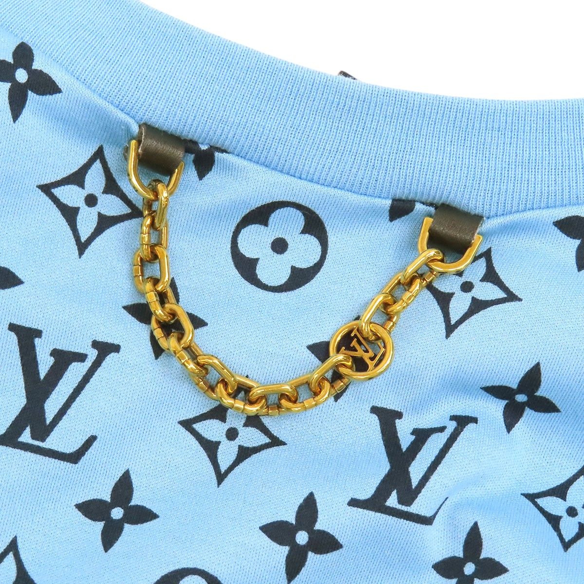 ルイヴィトン ミックス モノグラム チェーン付 Tシャツ RW222W PR3