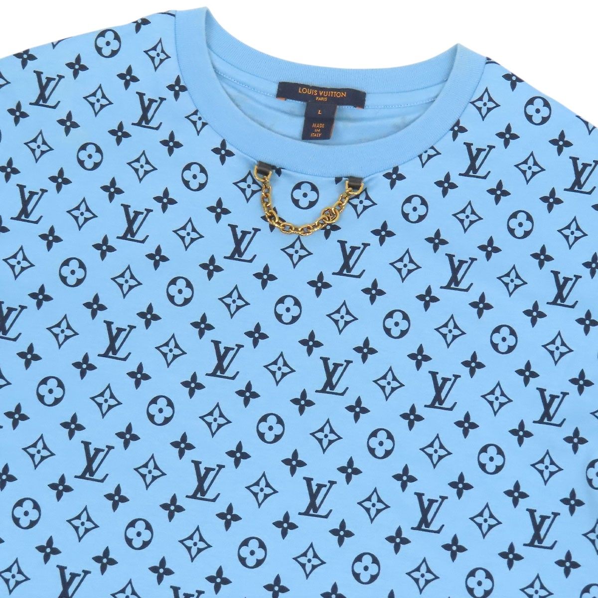 ルイヴィトン ミックス モノグラム チェーン付 Tシャツ RW222W PR3
