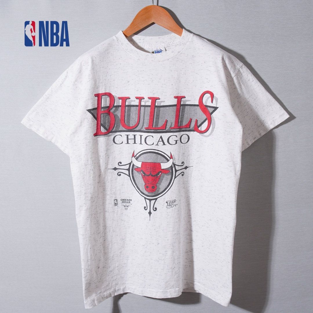 90s USA製 NBA シカゴ・ブルズ CHICAGO BULLS Tシャツ M グレー