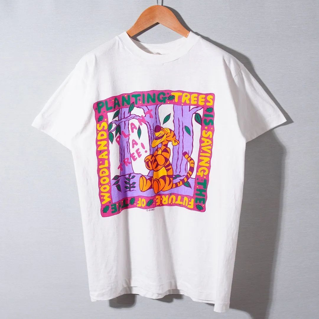 90s Disney Tigger Official usa製 シングルステッチ Disney】90s