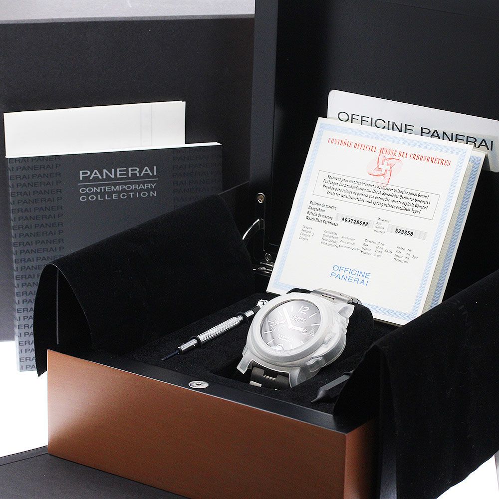 パネライ PANERAI PAM00296 ルミノール マリーナ チタニオ スモールセコンド 自動巻き メンズ 箱付き_968175 パネライ PANERAI PAM00296 ルミノール マリーナ チタニオ スモール