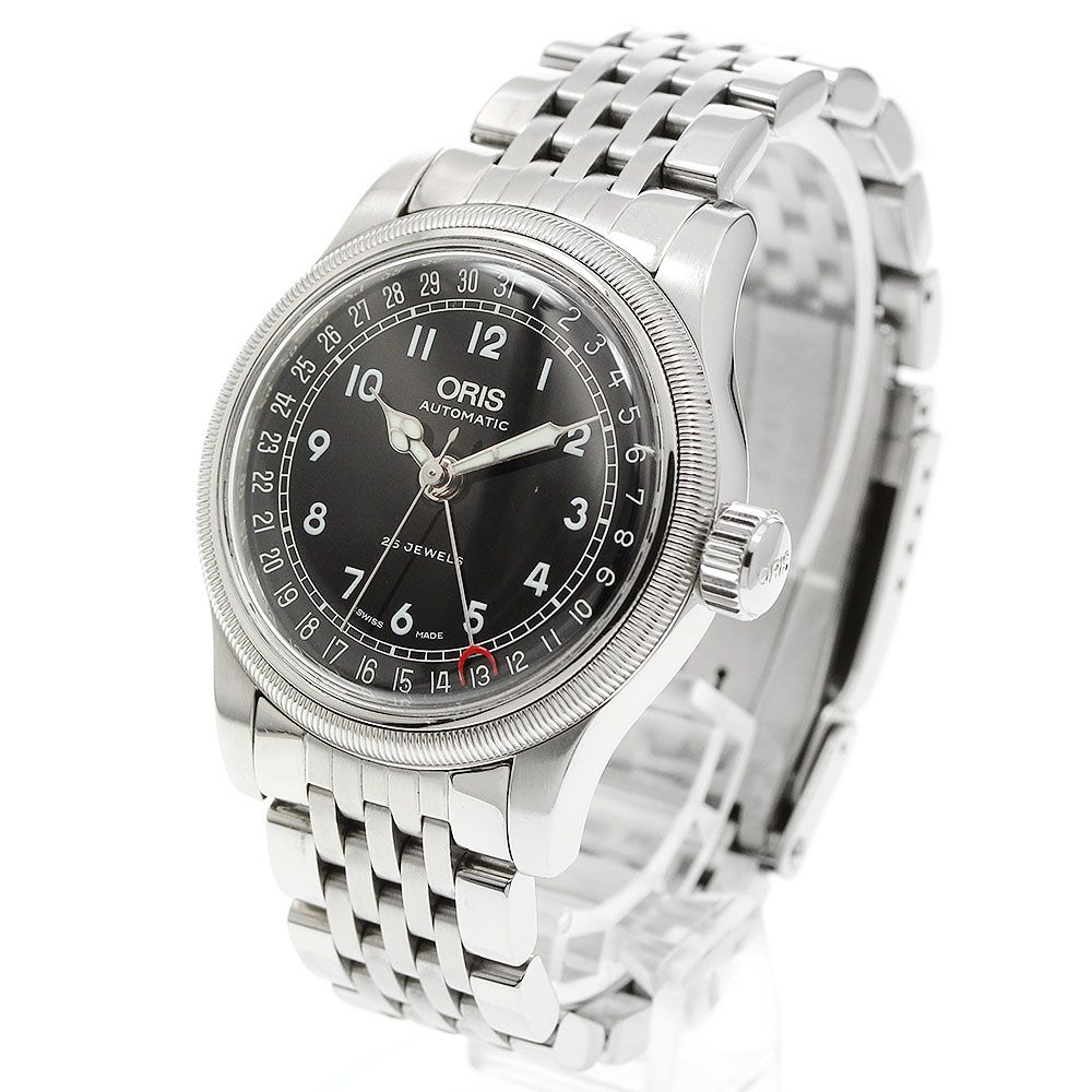 オリス ORIS 7551 ポインターデイト 自動巻き メンズ _968584 - メルカリ