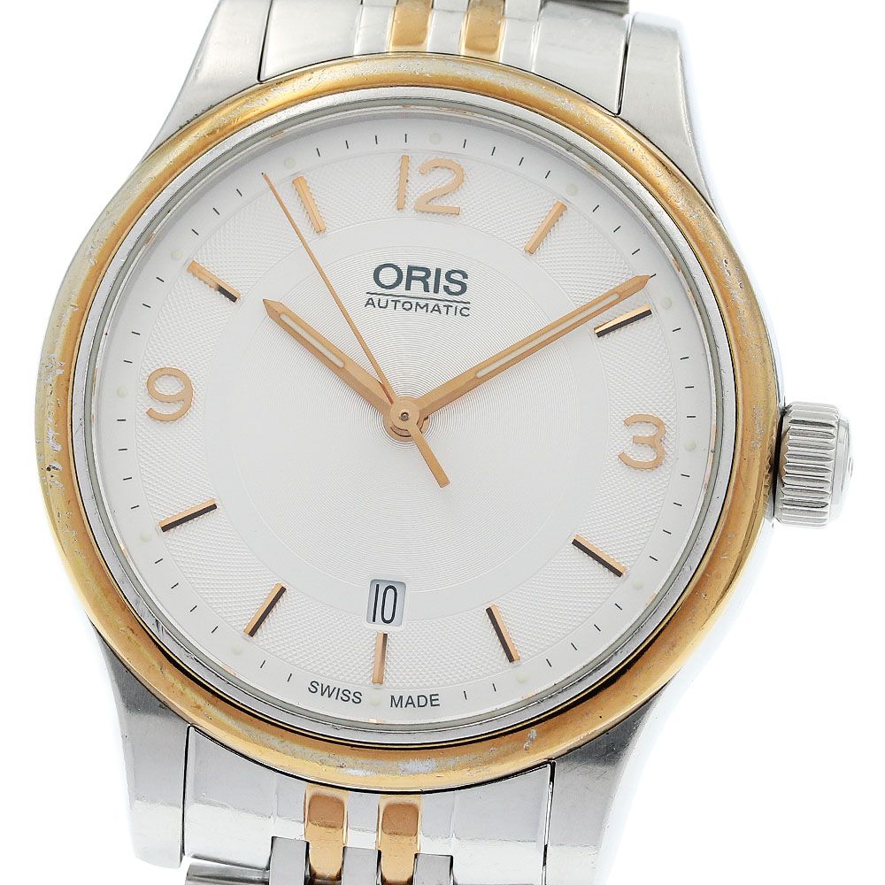 オリス ORIS 7594 クラシック デイト 自動巻き メンズ _970836 - メルカリ
