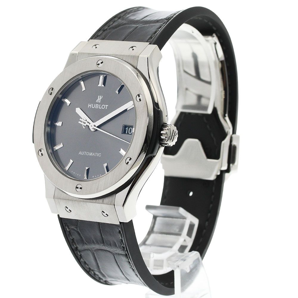 ウブロ HUBLOT 511.NX.7071.LR クラシックフュージョン レーシンググレー 自動巻き メンズ 美品 保証書付き_972989 ウブロ HUBLOT 511.NX.7071.LR クラシックフュージョン レーシング