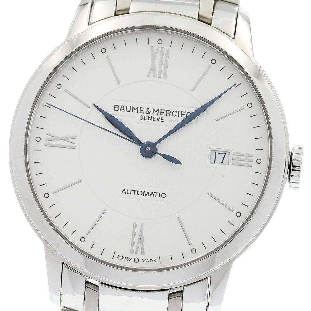 ボーム＆メルシェ Baume & Mercier M0A10215 クラシマ デイト 自動巻き メンズ 美品 保証書付き_972999 ボーム＆メルシェ Baume & Mercier M0A10215 クラシマ デイト 自動巻き