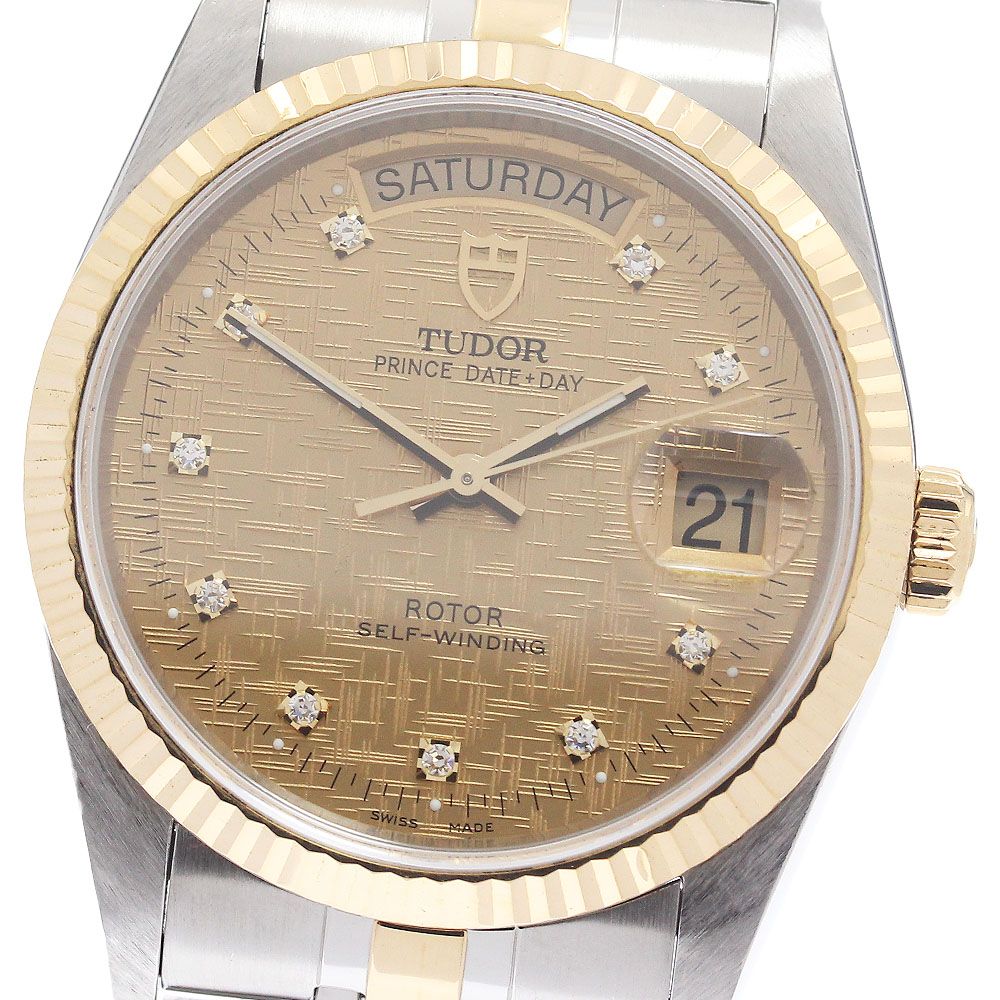 チュードル TUDOR 76213 プリンス デイトデイ YGコンビ 自動巻き