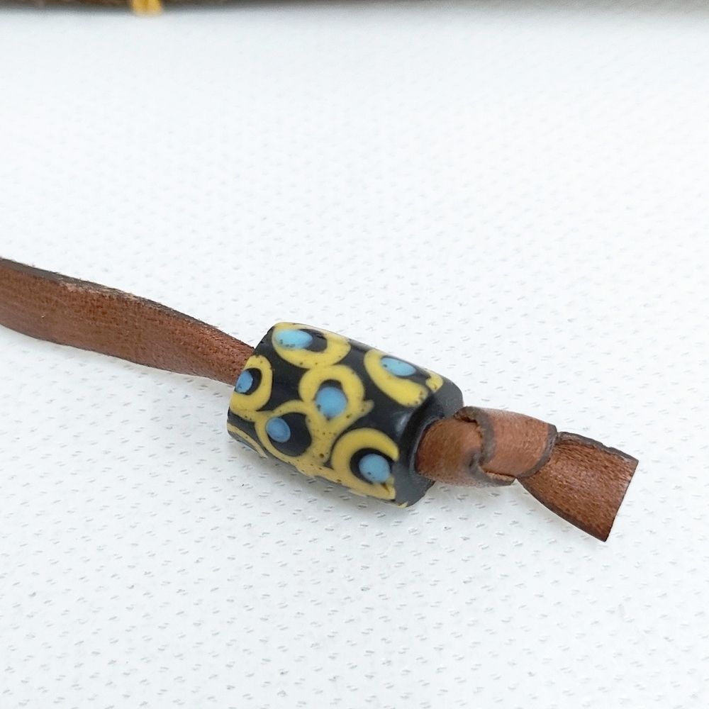 HENRY CUIR/ほぼ日 レザー 犬 刺繍 手帳カバー チャ レディース