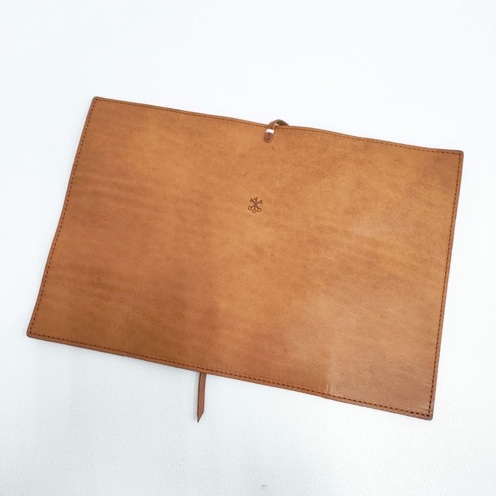 ARTS&SCIENCE 未使用品 レザー 牛革 084P015896-25-009 ブックカバー キャメル レディース アーツ&サイエンス【中古】6-0713G◎