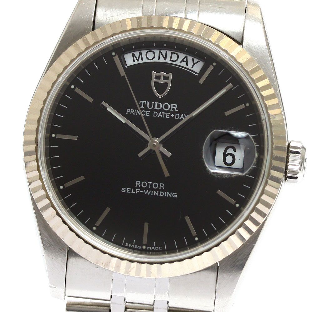チュードル TUDOR 76214 プリンス デイトデイ WGベゼル 自動巻き