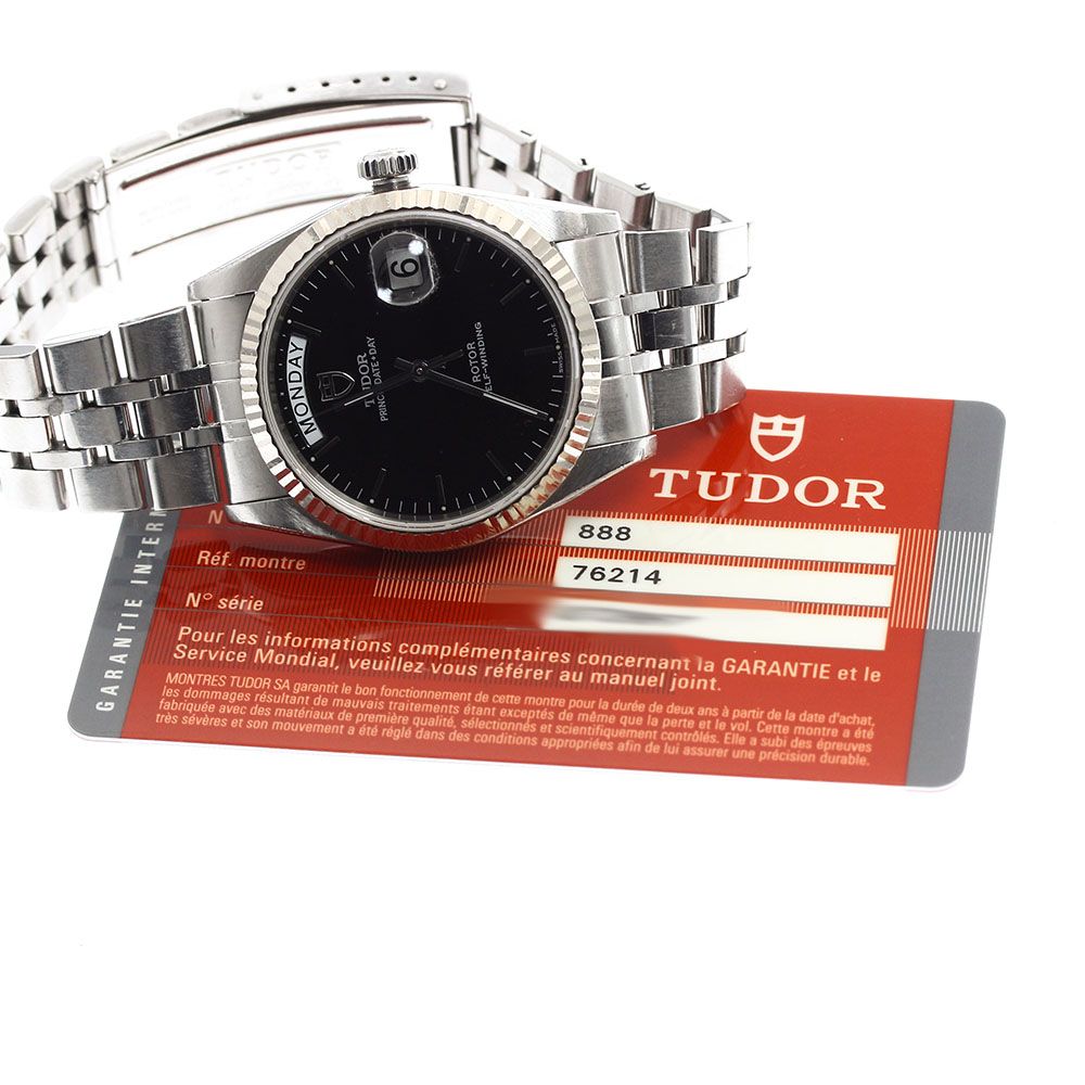チュードル TUDOR 76214 プリンス デイトデイ WGベゼル 自動巻き