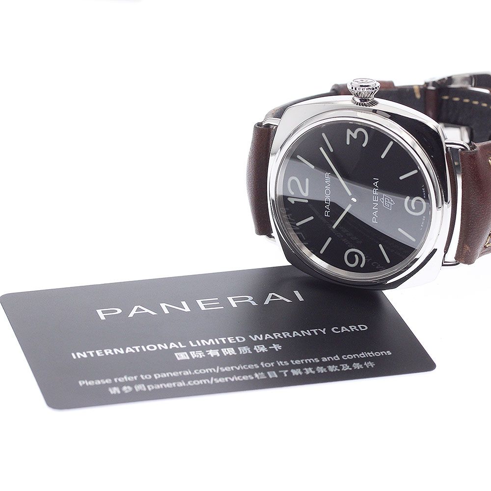 パネライ PANERAI PAM00753 ラジオミール ベース ロゴ 3デイス アッチャイオ 手巻き メンズ 箱・保証書付き_959991 パネライ PANERAI PAM00753 ラジオミール ベース ロゴ 3デイス