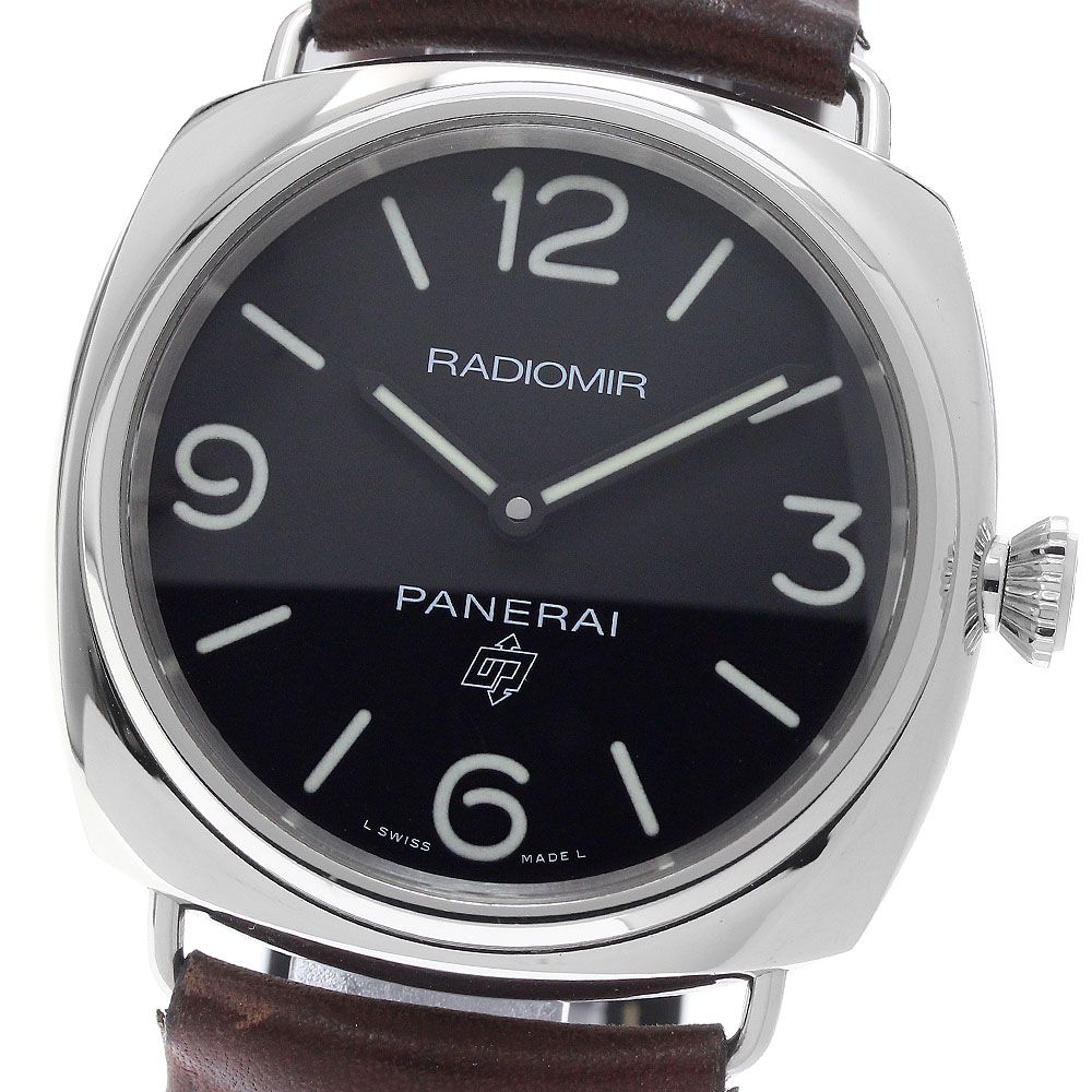 パネライ PANERAI PAM00753 ラジオミール ベース ロゴ 3デイス アッチャイオ 手巻き メンズ 保証書付き_951887 パネライ PANERAI PAM00753 ラジオミール ベース ロゴ 3デイス