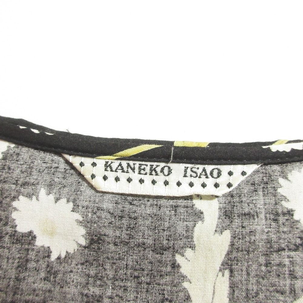 美品 KANEKO ISAO カネコイサオ ラウンドカラー リボン フラワー